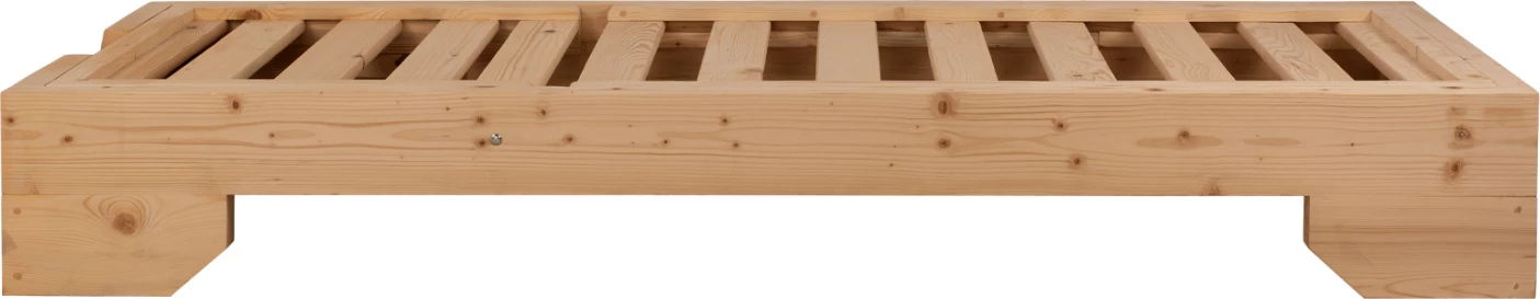 Profesionalni ležalnik iz lesa Makedonija FH5646.03 naravna impregnacija 204x77,5x29 cm