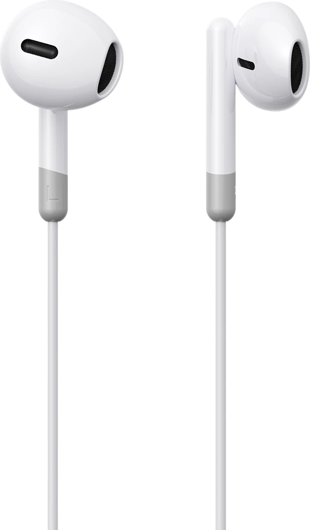 Slušalke z žico in daljinskim upravljalnikom, mini jack 3,5 mm, bele Joyroom JR-EW01