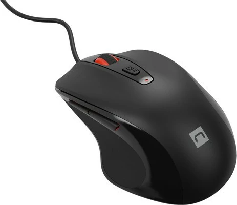 Žična miška Natec Pigeon 2, 4000 DPI, 1.8 m, črna