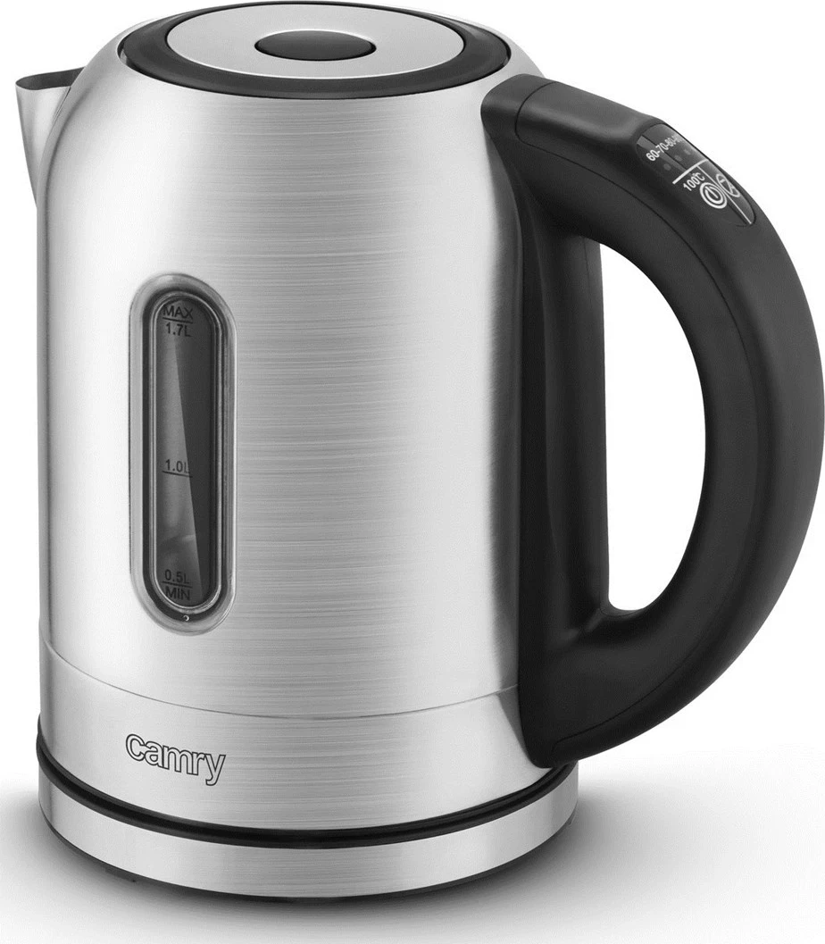 Električni čajnik Adler CR 1253, 1,7 L, nerjaveče jeklo, 2200 W