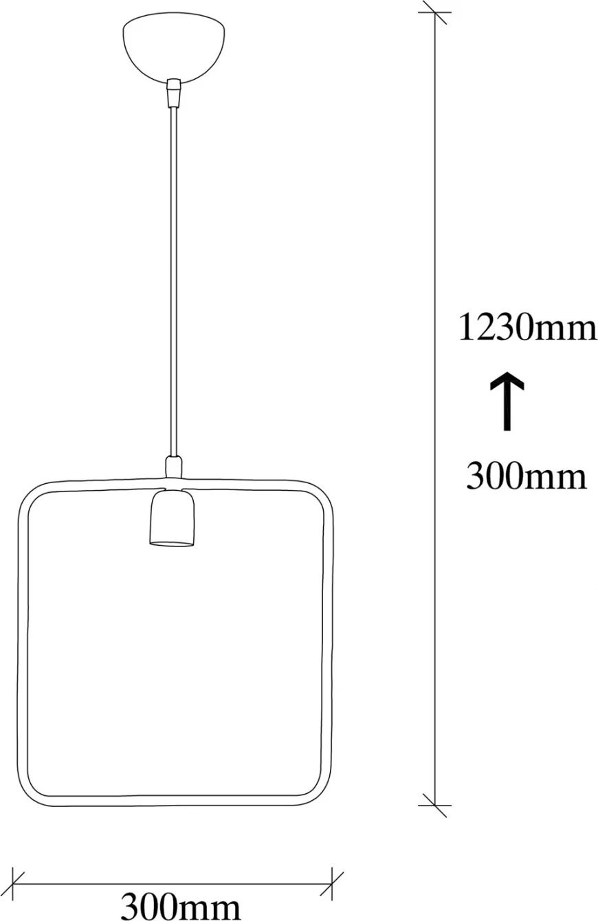 Kovinska viseča svetilka črna FH7257 30Χ6Χ123 cm