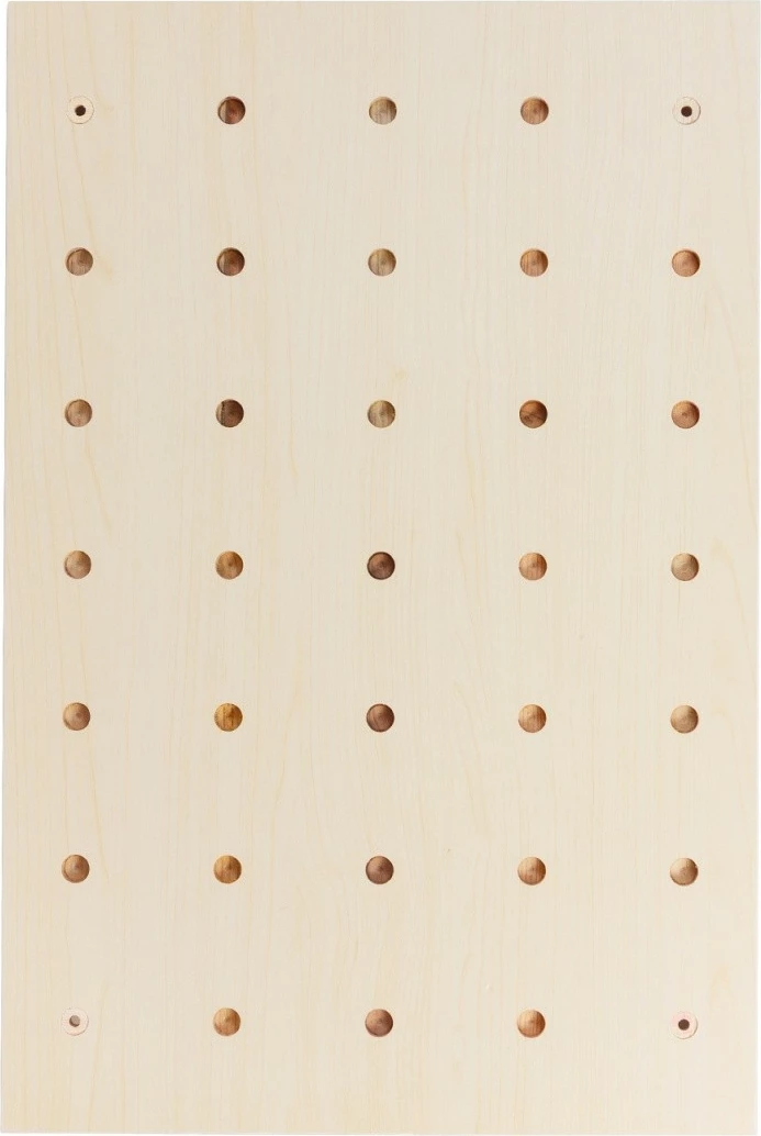 Stenski organizator, Maclean MC-130 WD, 40x60 cm, 3 police + 5 kavljev, nosilnost 20 kg, svetlo les