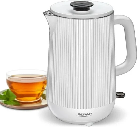 Električni ibrik, 1,5 L, 1800 W, bel — MPM MCZ-115