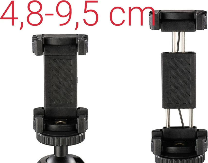 Tripod za pametne telefone, GoPro in majhne kamere Hama Traveller Pro 105, 105 cm, črn