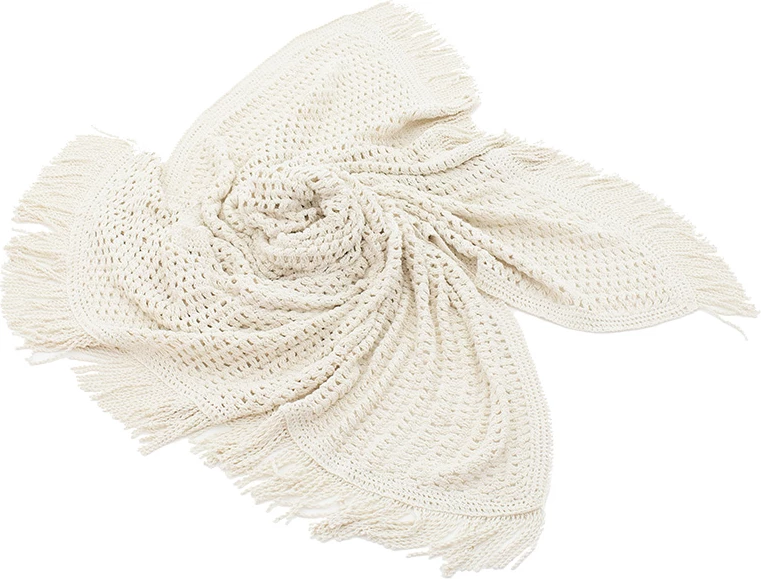 Streha za ležalnik, makrame, bež, 2x2 m