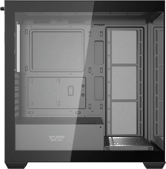 Računalniško ohišje Darkflash DS900W, Midi Tower ATX/M-ATX/ITX, brez ventilatorjev, kaljeno steklo, USB Type‑C, črn