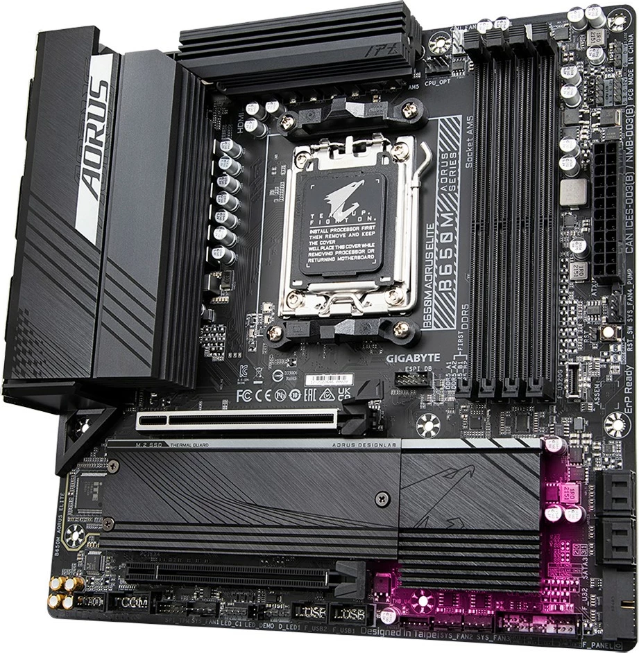 Matična plošča Gigabyte GA-B650M-AORUS Elite, Socket AM5, micro ATX