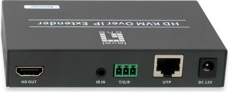 AV sprejemnik za videowall, Level One HVE-6701R, HDMI, PoE, črn