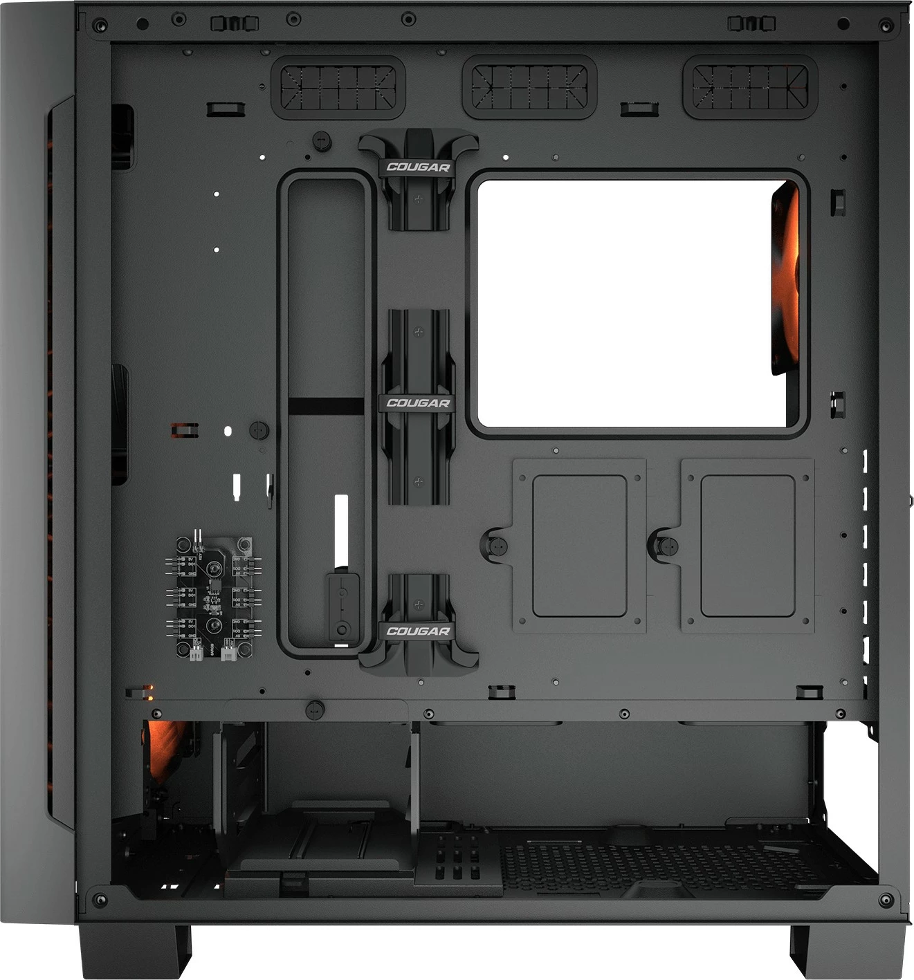 Midi računalniško ohišje Cougar Airface ECO, ARGB, črno