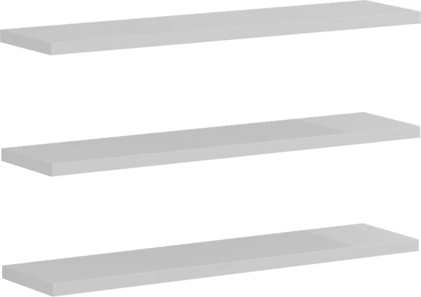 Stenski regal, bela, 60 x 14,5 x 1,8 cm