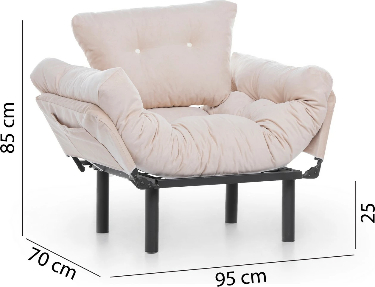 Naslonjač Wing Nitta Single, Atelier del Sofa, krem