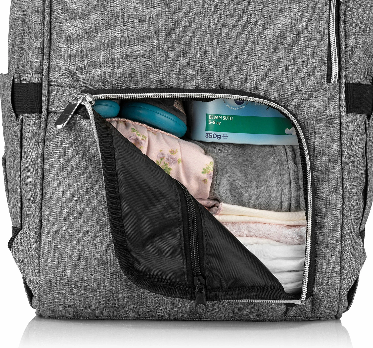 Torba za plenice Evila Originals, Anne Bebek, siva