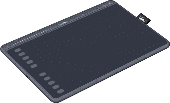 Grafična tablica Huion HS611 z brezbaterijskim pisalom, siva