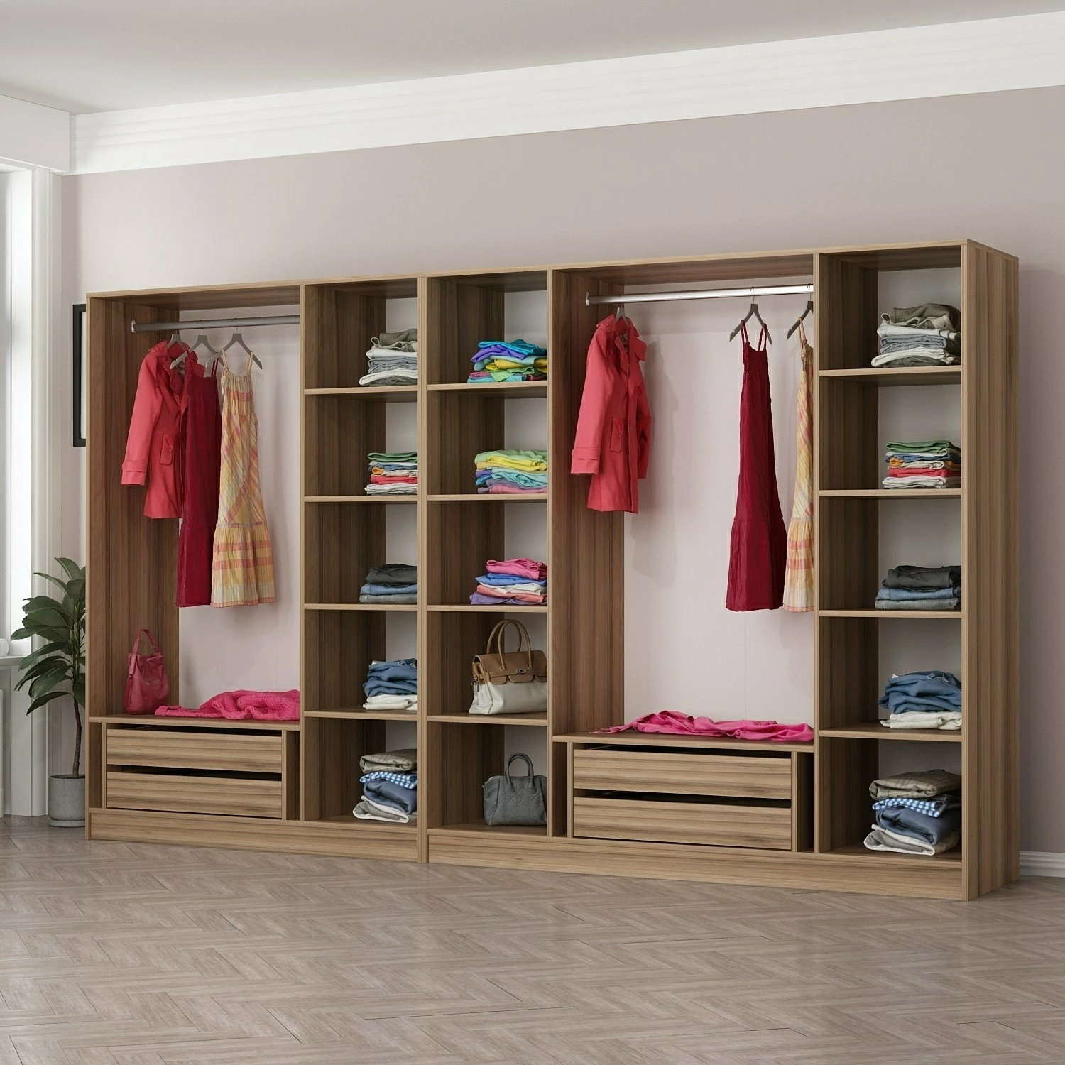 Garderobna omara, Dore Skye Decor, barva dore, 7633