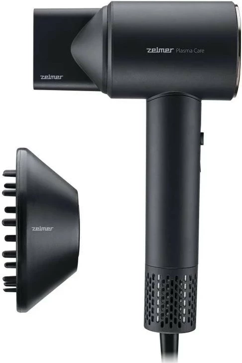 Sušilnik za lase, Zelmer ZHD9004, 1600 W, LED zaslon, BLDC motor, črn