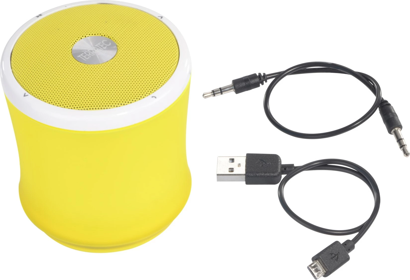 Prenosni zvočnik TerraTec 145358, Bluetooth 2.1+EDR, 500 mAh, 2.2 W, rumen