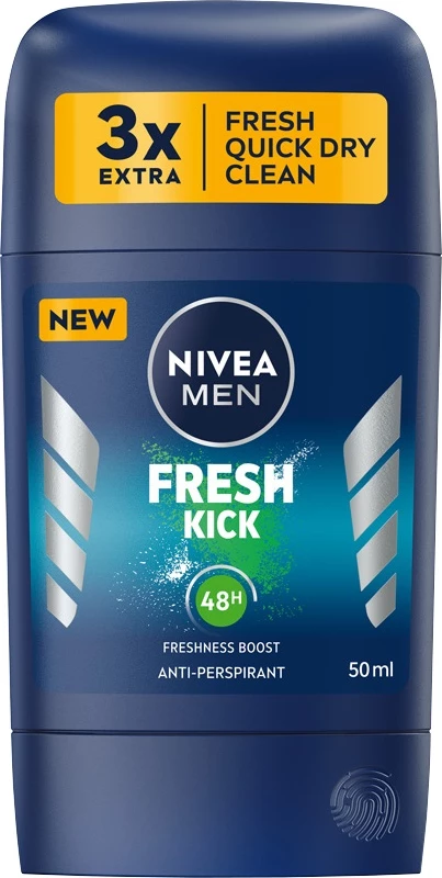 Deodorant v stiku za moške Fresh Kick, Nivea Men, 50 ml