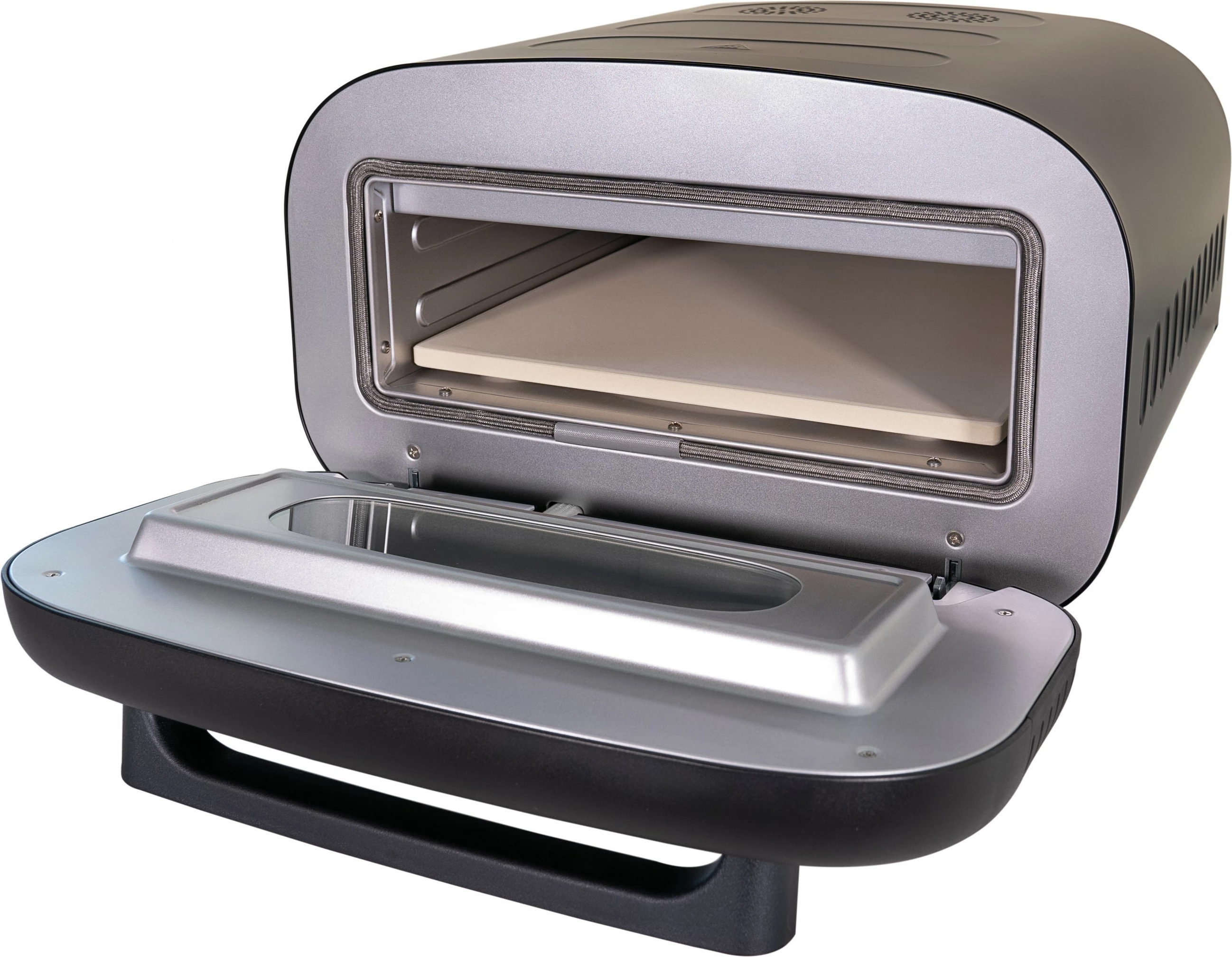 Pizza pečica, Unold 68805, 1 pica, 30 cm, digitalna, 450 °C, črna