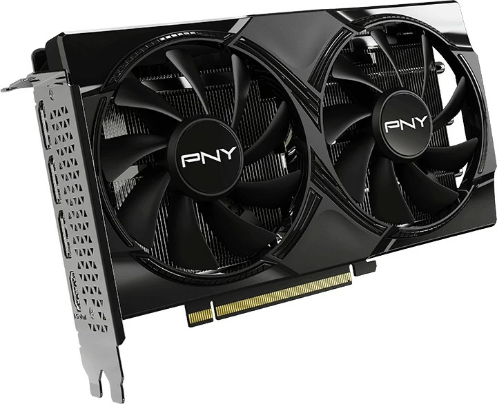 Grafična kartica PNY RTX 5060 OC, 8 GB GDDR7, dva ventilatorja, črna