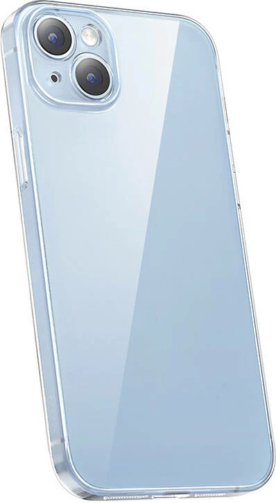 Prozoren ovitek Baseus Crystal Series za iPhone 14 Plus s kaljenim steklom, Transparenten