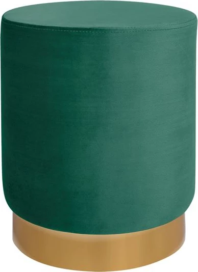 Žametni stolček Levy FH8408.03 v modri barvi z zlato osnovo 35x43 cm