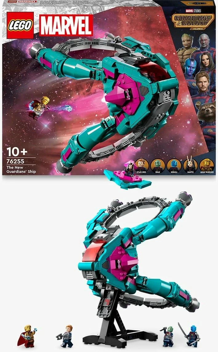 Gradbeni set Novo Guardiansovo plovilo LEGO Marvel Super Heroes, 1108 kosov, večbarven