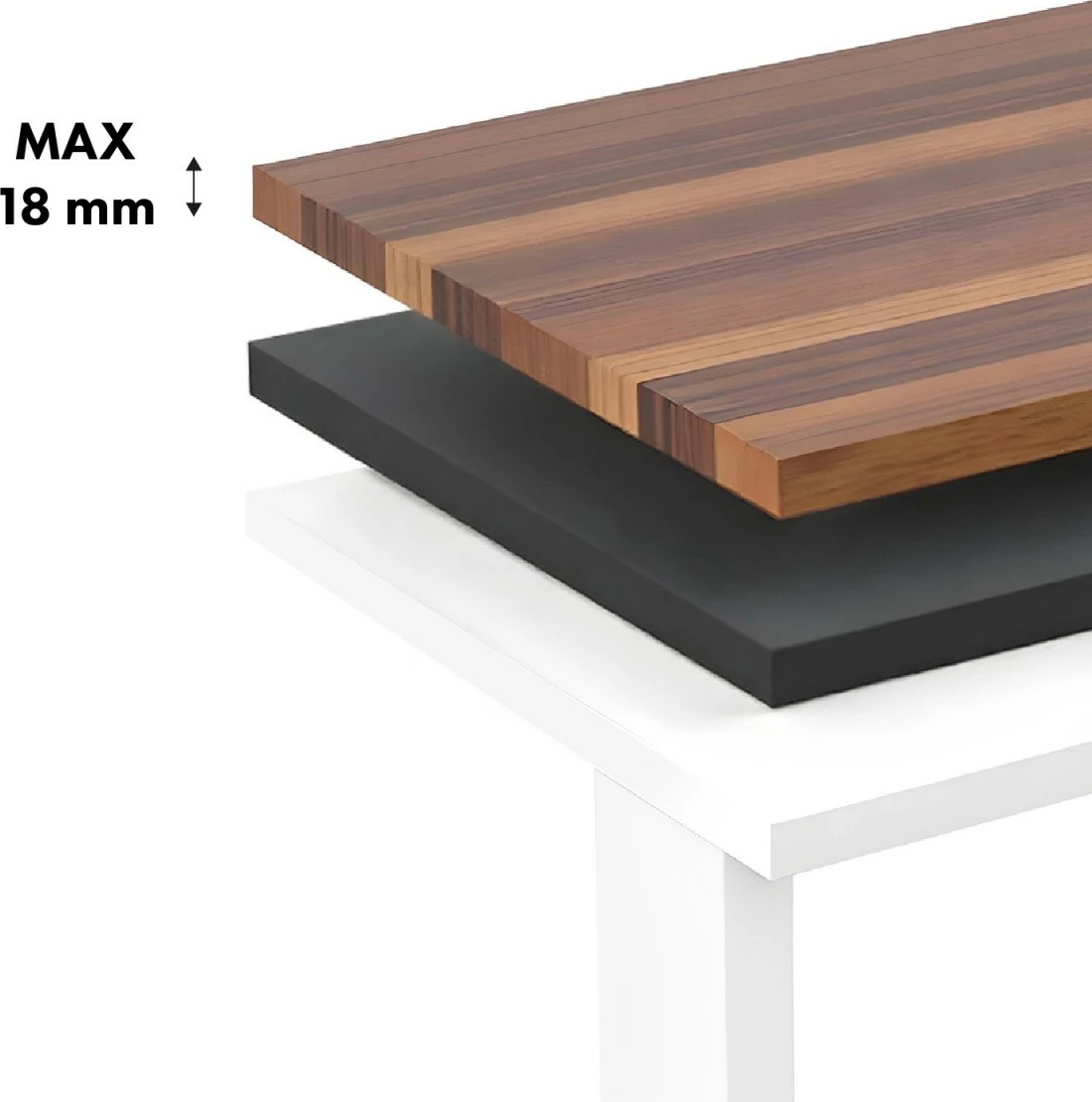 Električno nastavljiva miza Ergo Office ER-400W, bela