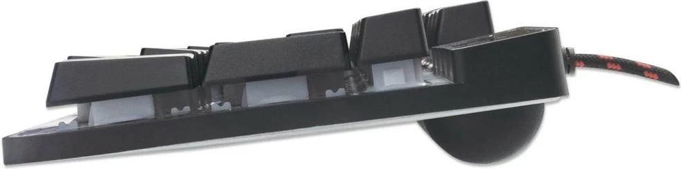 Gaming tipkovnica MANHATTAN USB, LED, full-size, španska, črna