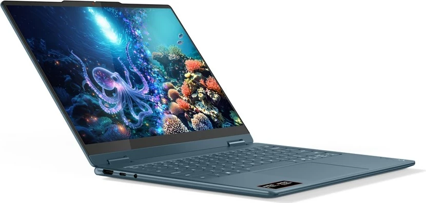 Prenosni računalnik 2-v-1, Lenovo Yoga 7 14AKP10, AMD Ryzen AI 5 340, 16 GB RAM, 512 GB SSD, 14", zaslon na dotik, teal