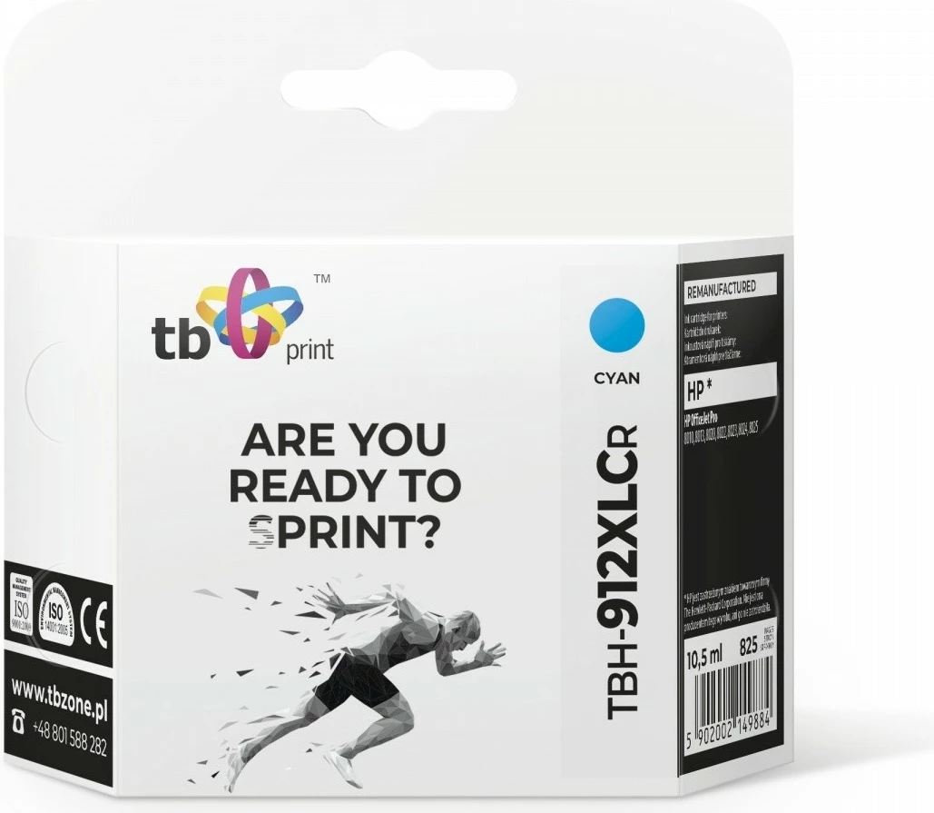 Cian toner kartuša TB Print TBH-912XLCR za HP OfficeJet Pro
