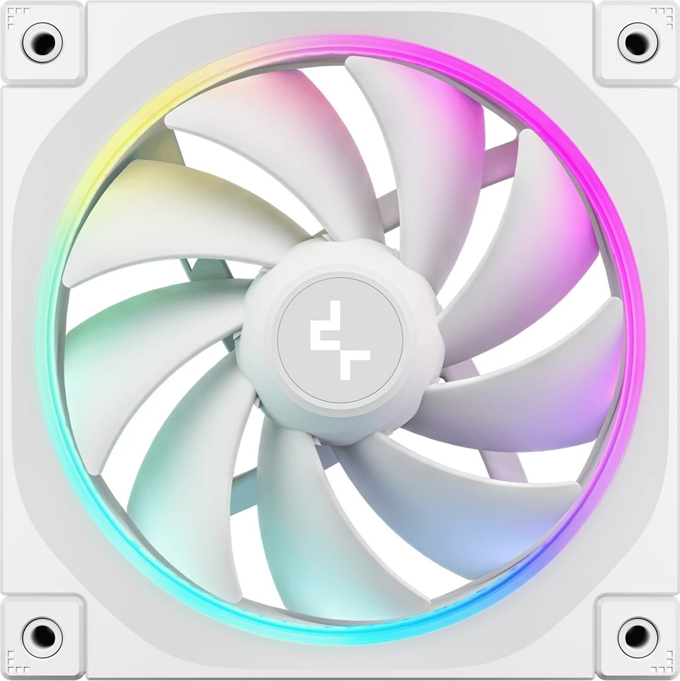 Ventilator za računalniško ohišje DeepCool FL12 WH, 12 cm, bel, 1 kos