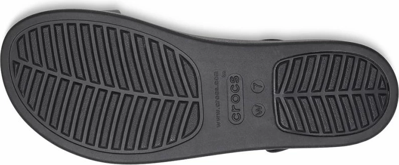 Sandali z nizko kotalno peto Crocs Brooklyn za ženske, črni