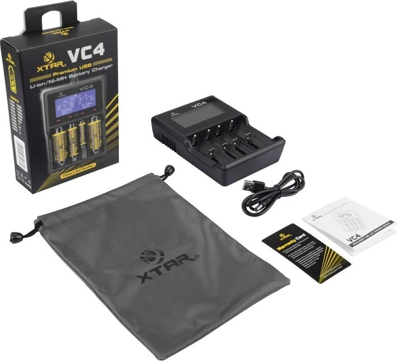 Universalni polnilnik za baterije XTAR VC4SL, 18650