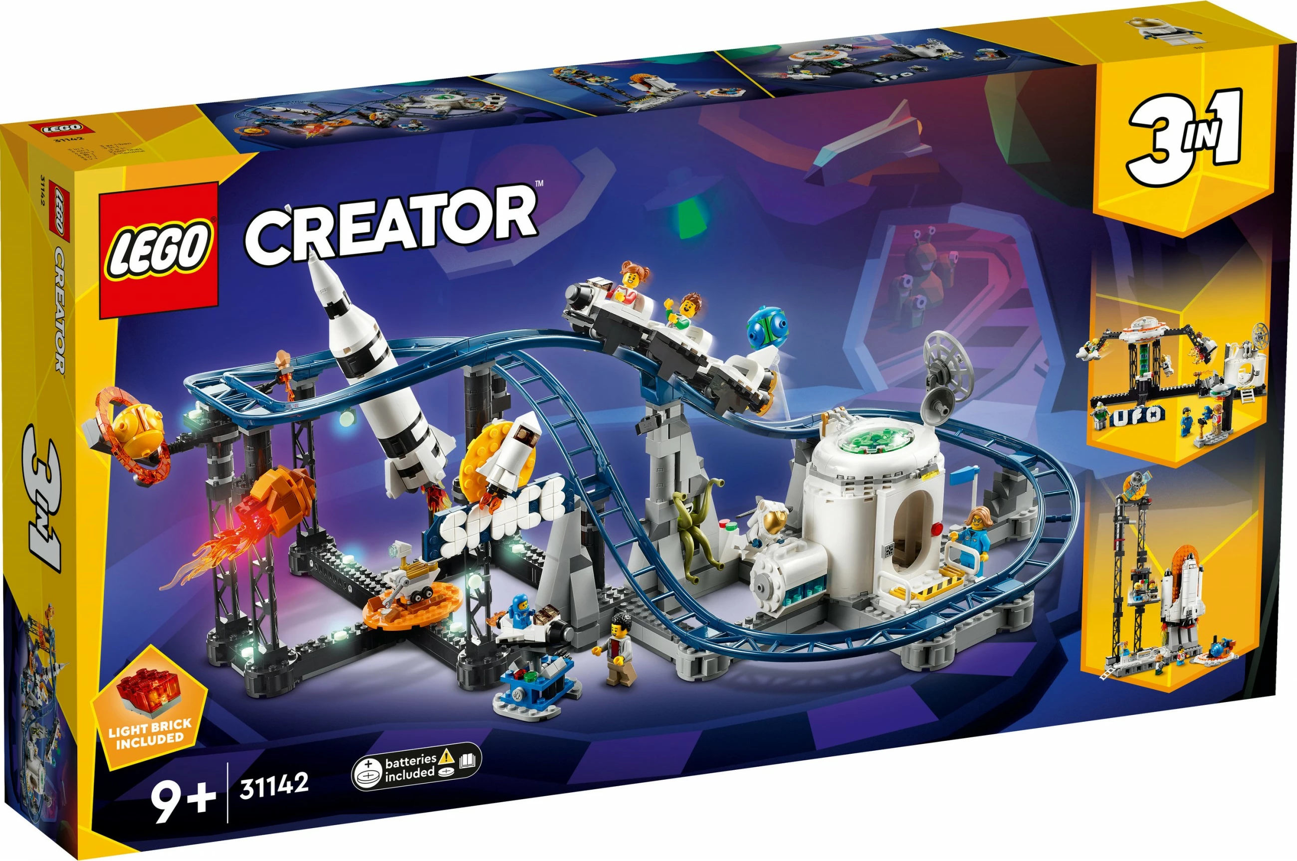 Vesoljski tobogan LEGO Creator 3in1, 9+, 874 delov, plastika