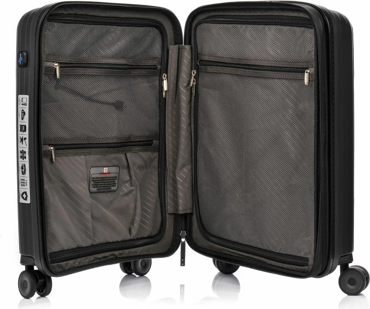 Potovalna kovček SwissBags, črn