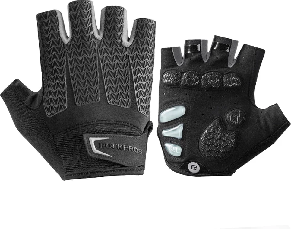 Kolesarske rokavice Rockbros S169GR, XXL, gel, siva