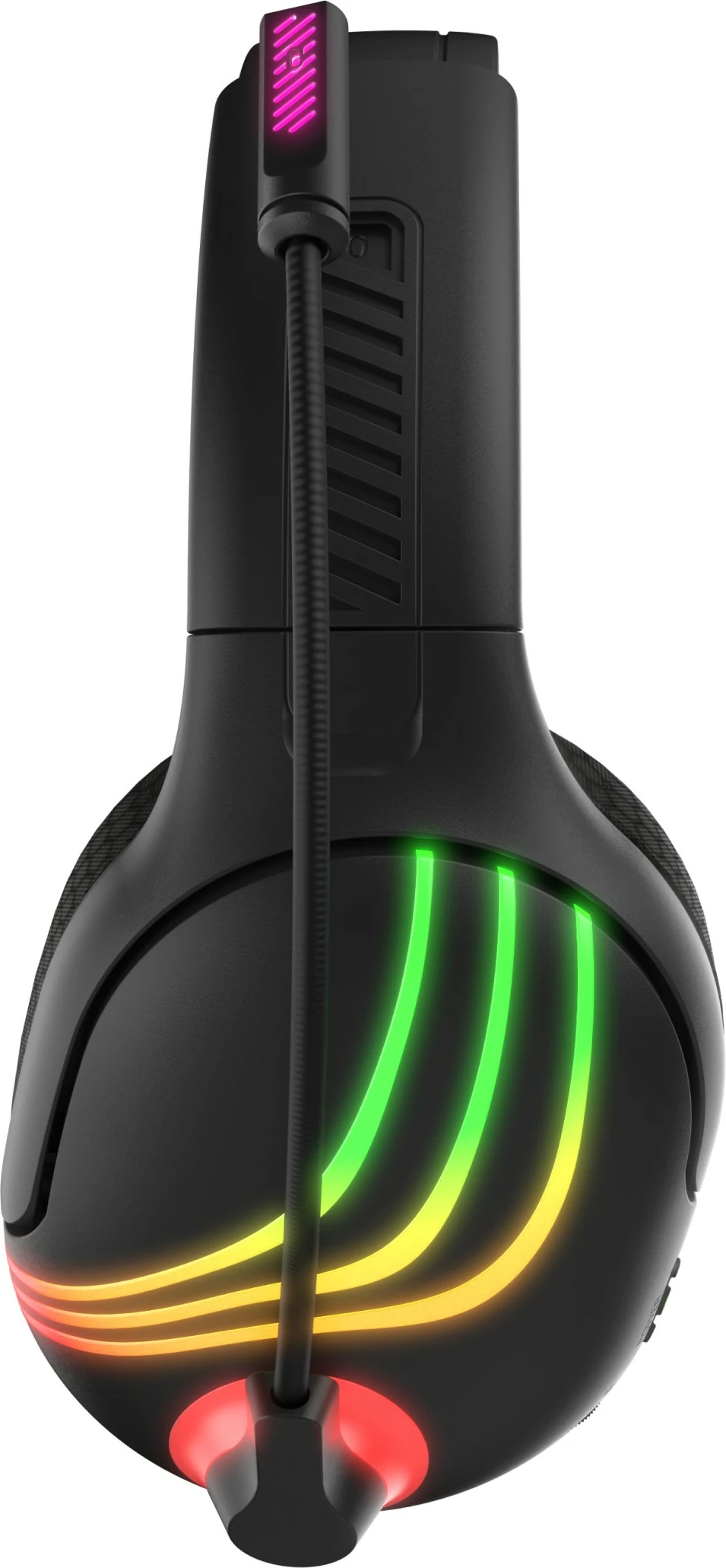 Brez breznih slušalk z LED osvetlitvijo, PDP Afterglow Wave za Xbox Series X, črne