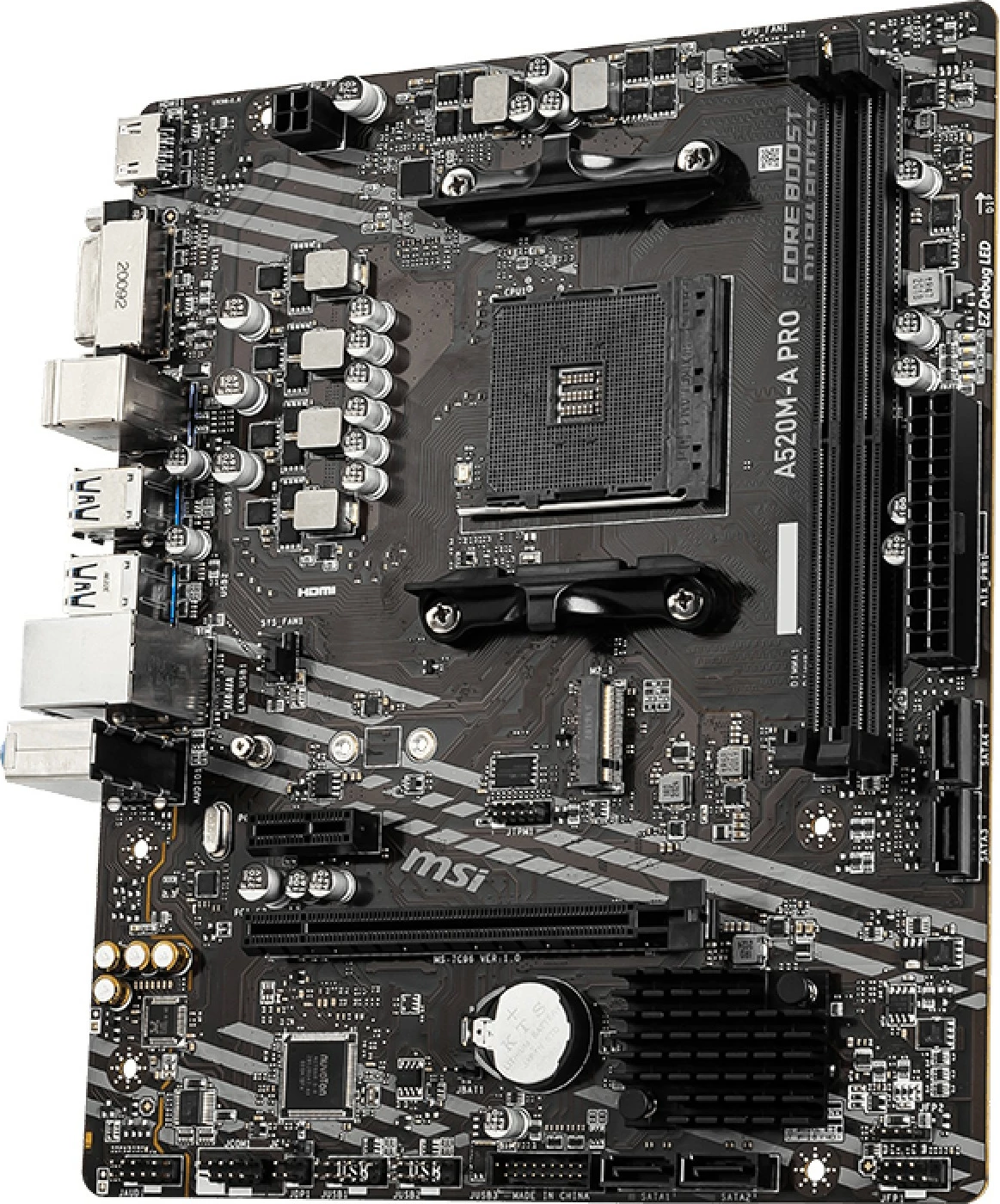 Plošča MSI A520M-A PRO, Socket AM4, 64 GB, micro ATX