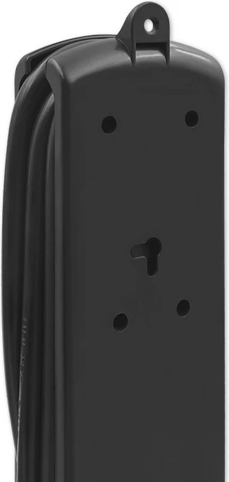 Razdelilec z 6 vtičnicami Qoltec 50111, 1,8 m, črn