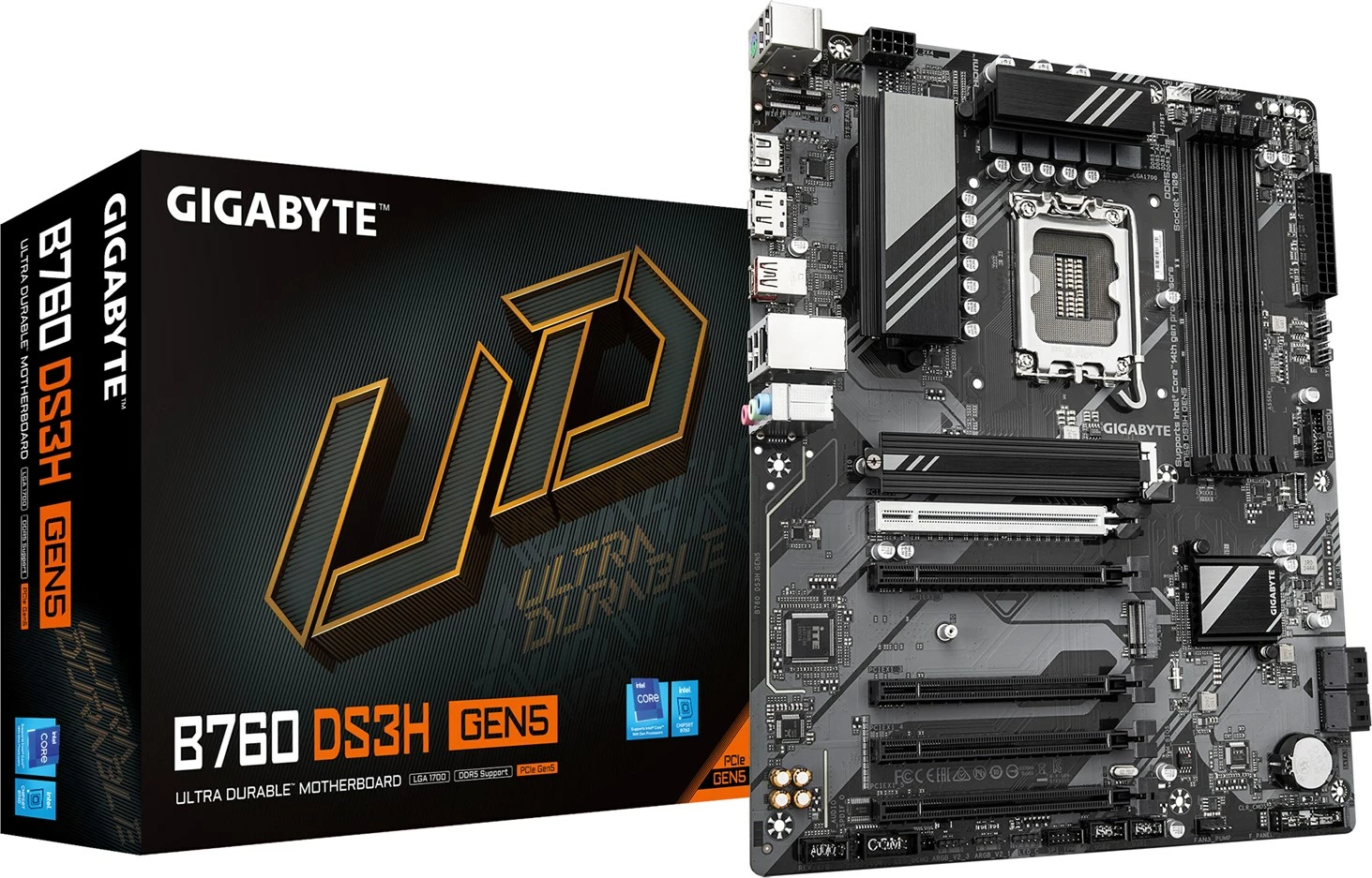 Matična plošča Gigabyte B760 DS3H GEN5, ATX, Socket 1700