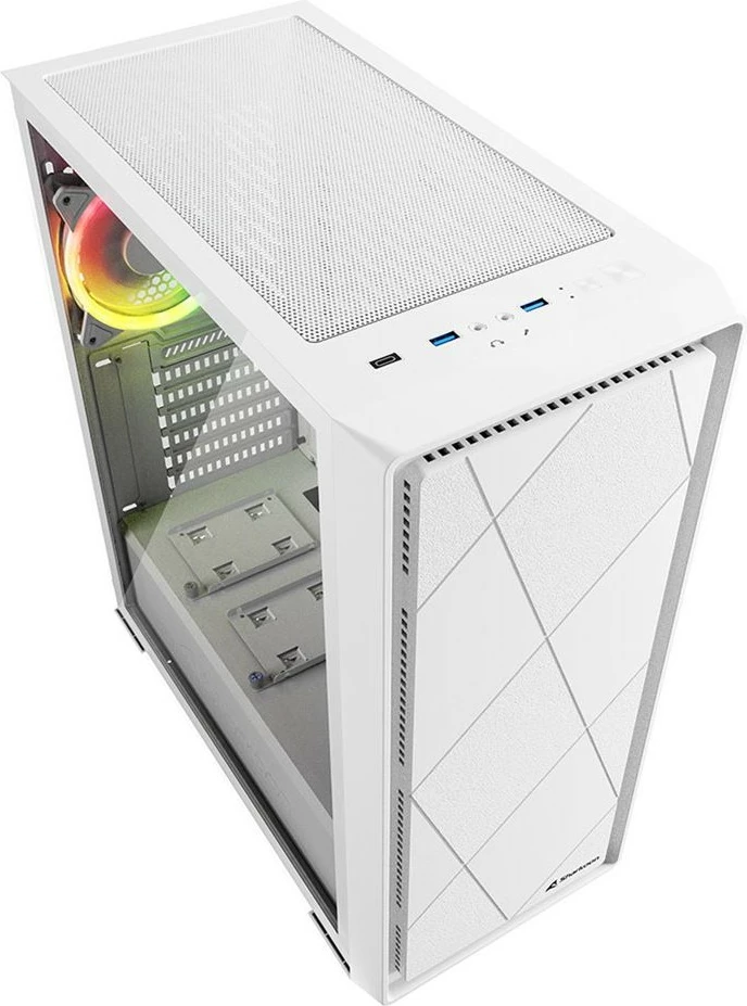 Midi ohišje Sharkoon VS8 RGB, belo