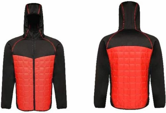 Topla moška jakna Modular Thermal M TRA517, Regatta, črno-rdeča