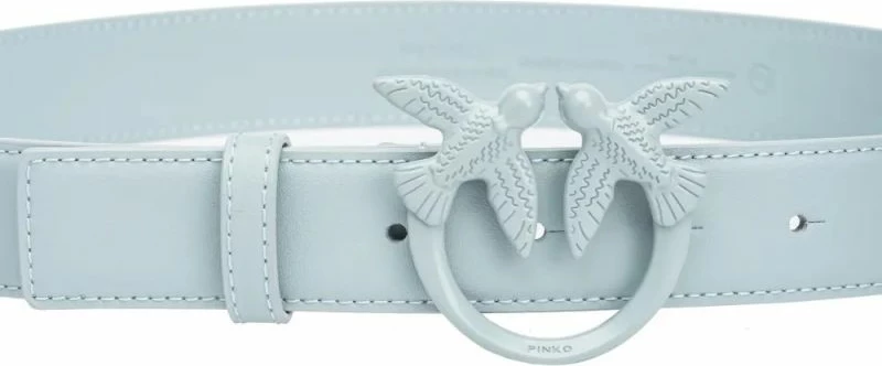 Usnjen ženski pas Pinko, moder