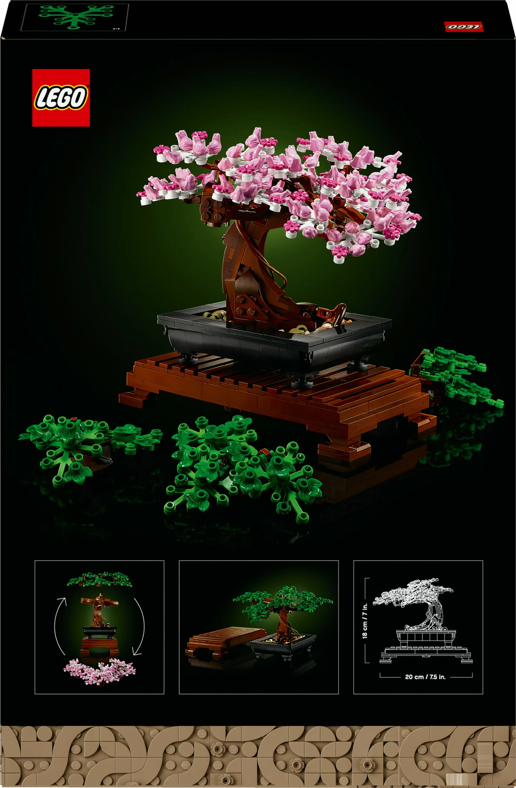 Set za izdelavo bonsaja LEGO Creator Expert, 878 kosov, plastika, večbarven