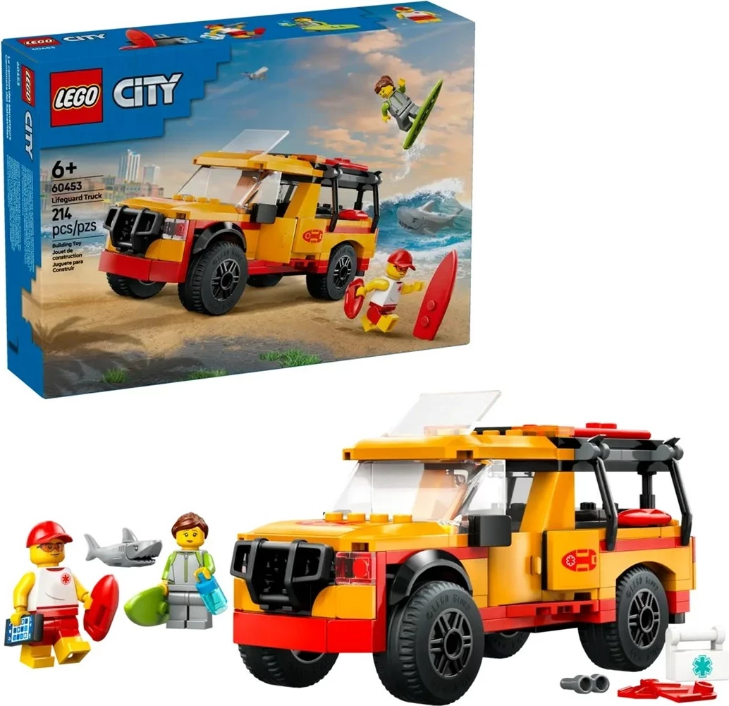 Kamion za reševanje na plaži LEGO City 60453, 2 minifigi