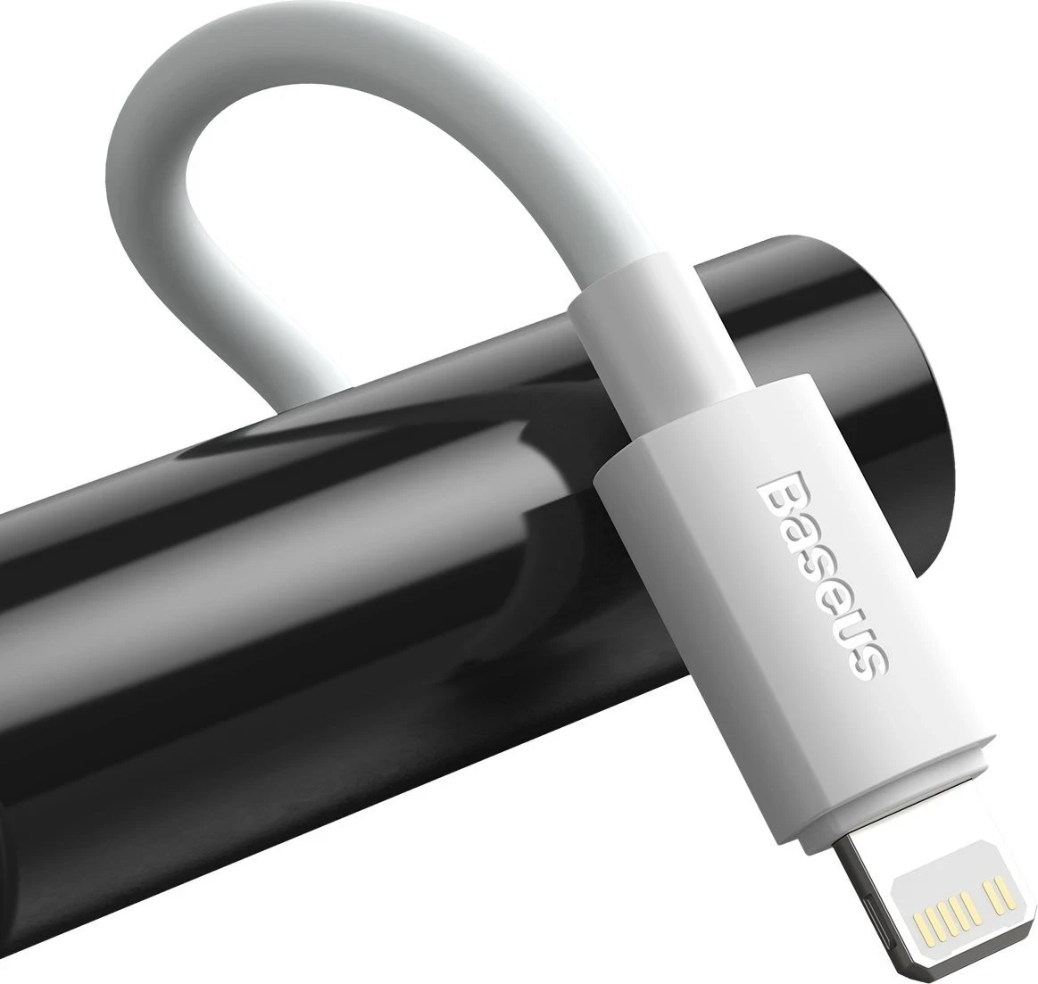 Kabel USB-C na Lightning, PD, 20 W, 1,5 m, bel — Baseus Simple Wisdom, 2 kosa