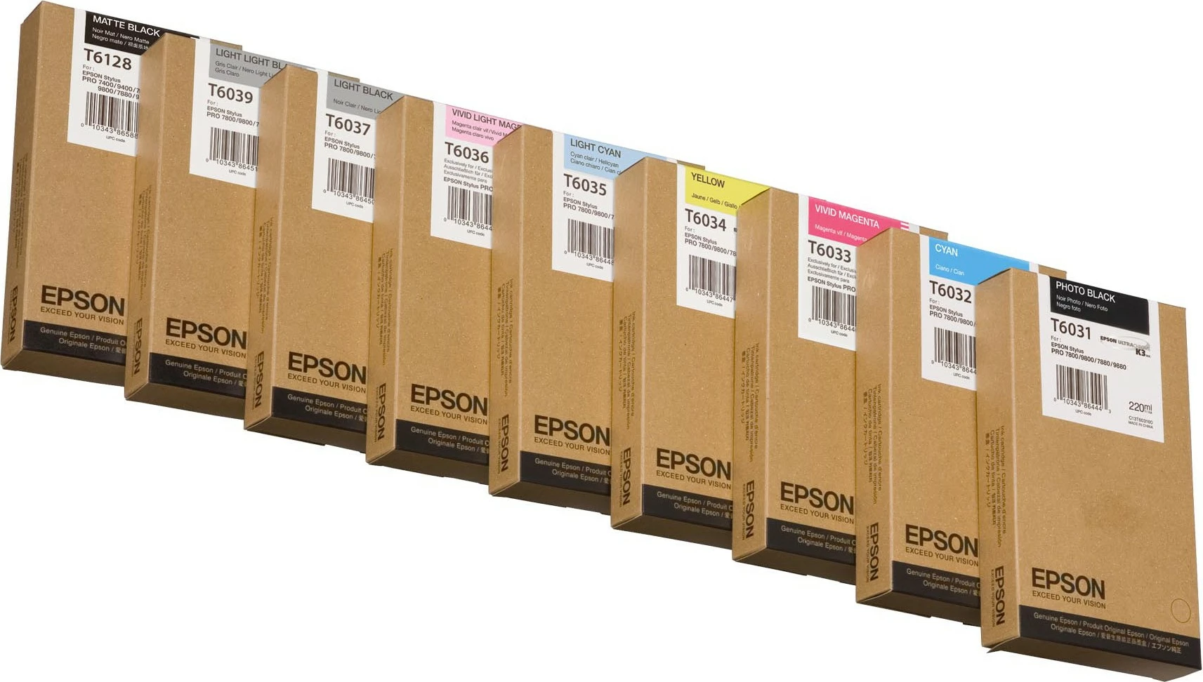 Lahka črna toner Epson T603700, 220 ml