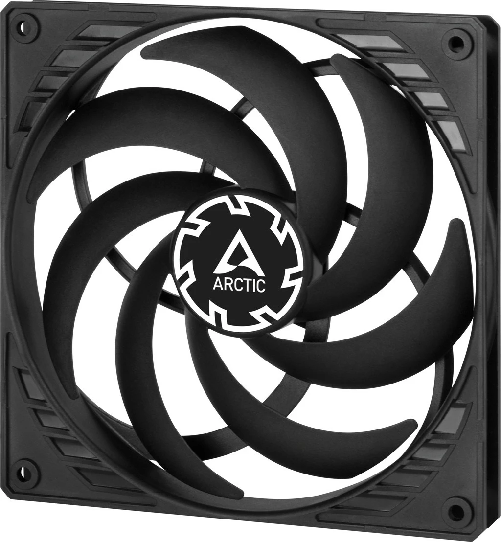 Ventilator za ohišje ARCTIC P14 Slim PWM PST 14 cm, črn