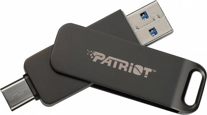 USB ključ 1TB, Patriot Rage R550, USB Type-C/USB A, črn