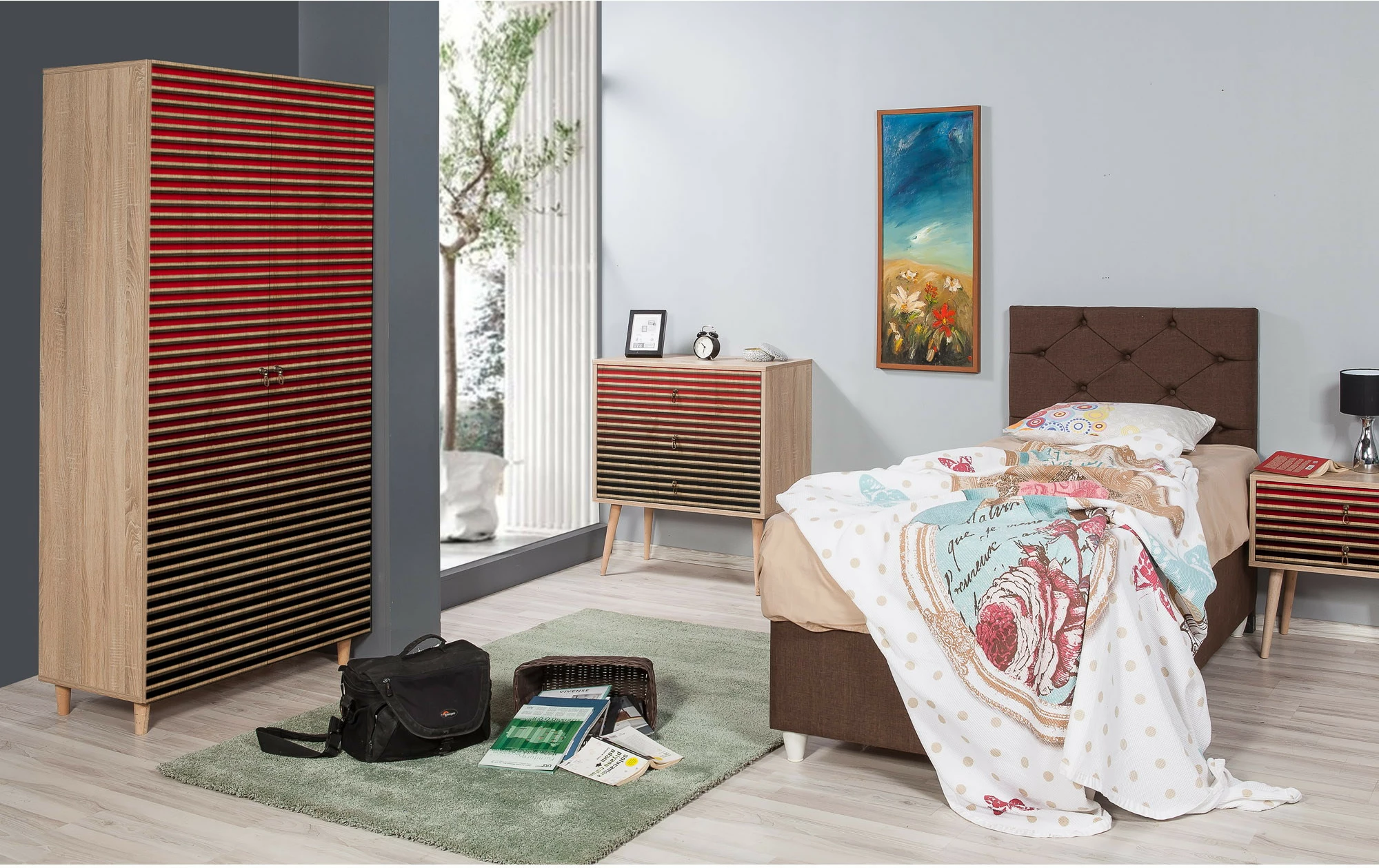 Omara Stil - 221, Hanah Home, hrast Sonoma